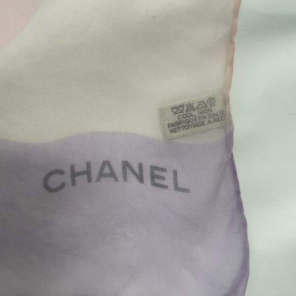 WINTER SPECIAL SALE ‼️ Authentic Vintage Chanel silk chiffon scarf! - Picture 6 of 16